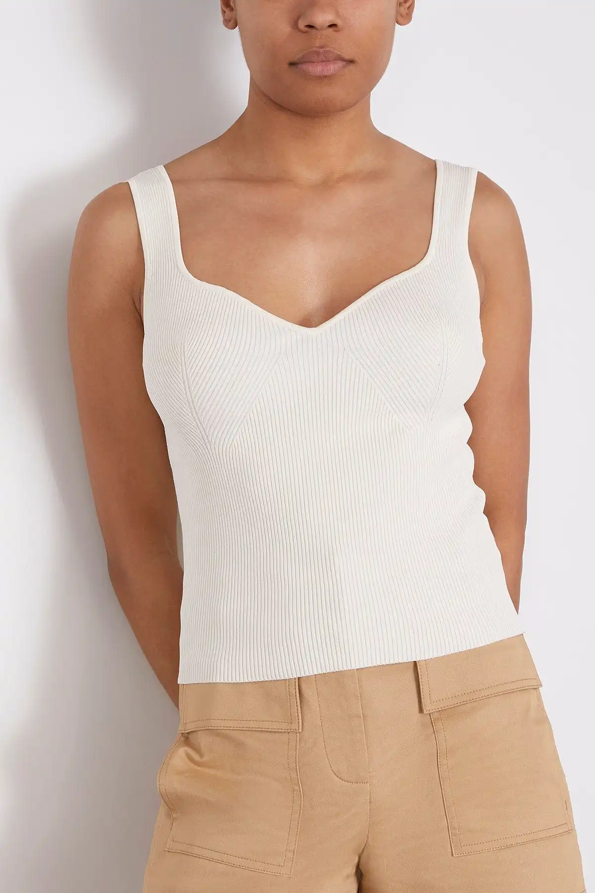 Jules Knit Top in Chalk