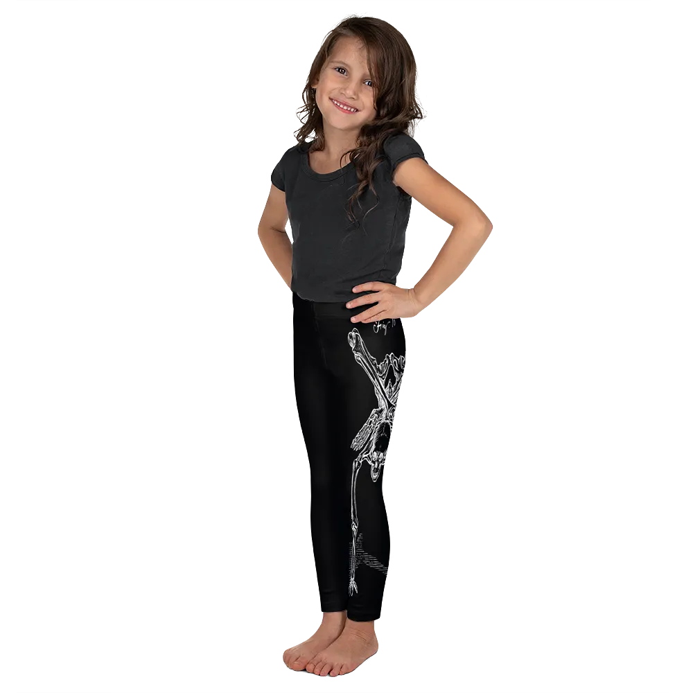 Kids CONTORTURE Leggings: Boney White