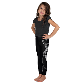 Kids CONTORTURE Leggings: Boney White