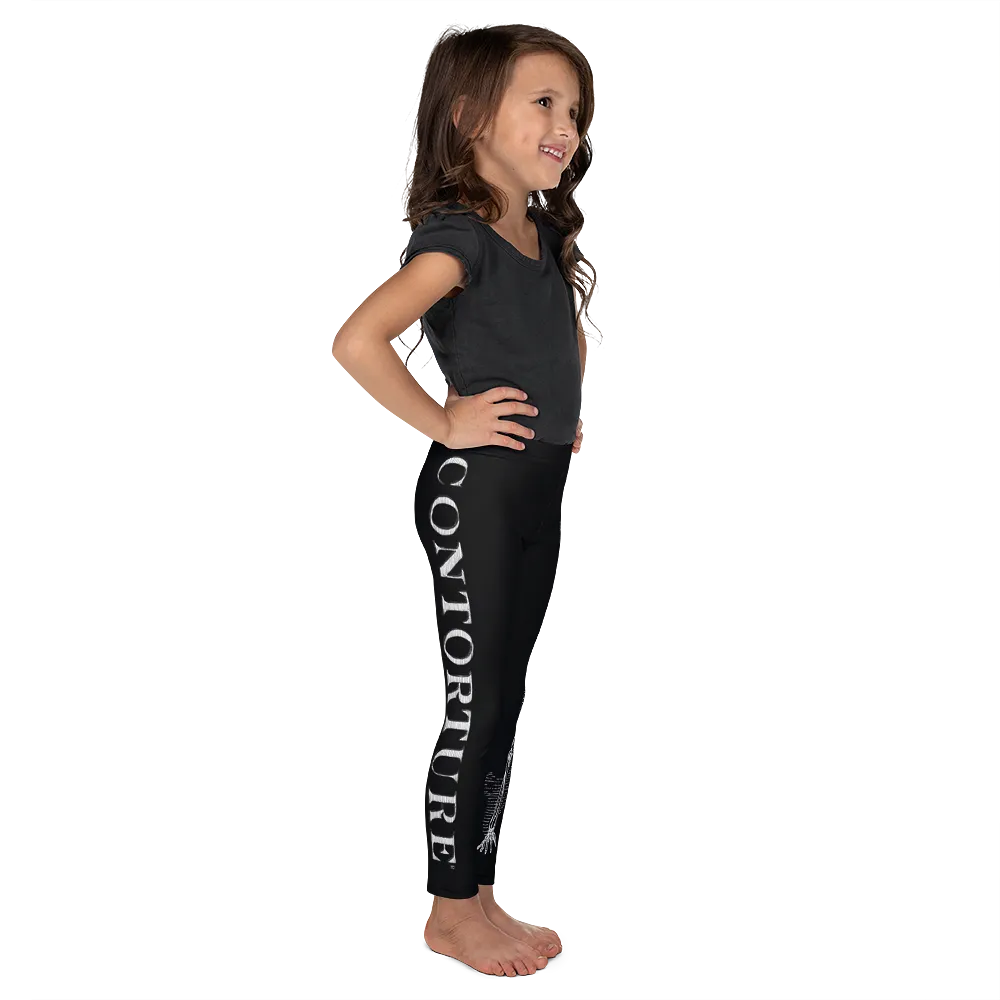 Kids CONTORTURE Leggings: Boney White