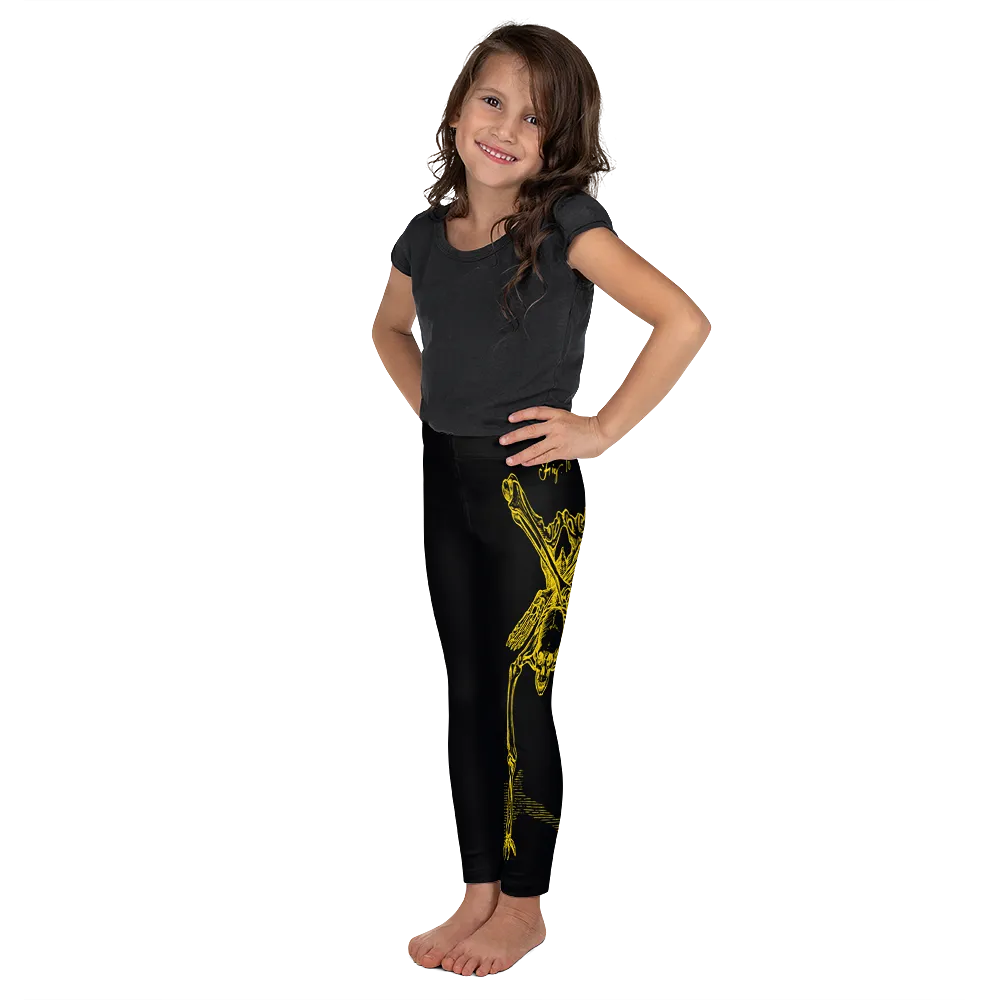 Kids CONTORTURE Leggings: Solid Gold