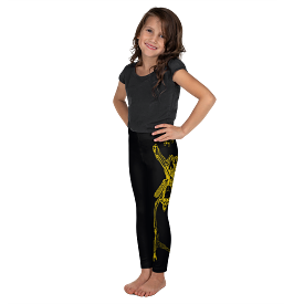 Kids CONTORTURE Leggings: Solid Gold