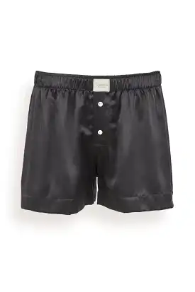 La Boxer Classica Silk Boxer in Black