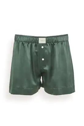 La Boxer Classica Silk Boxer in Forest