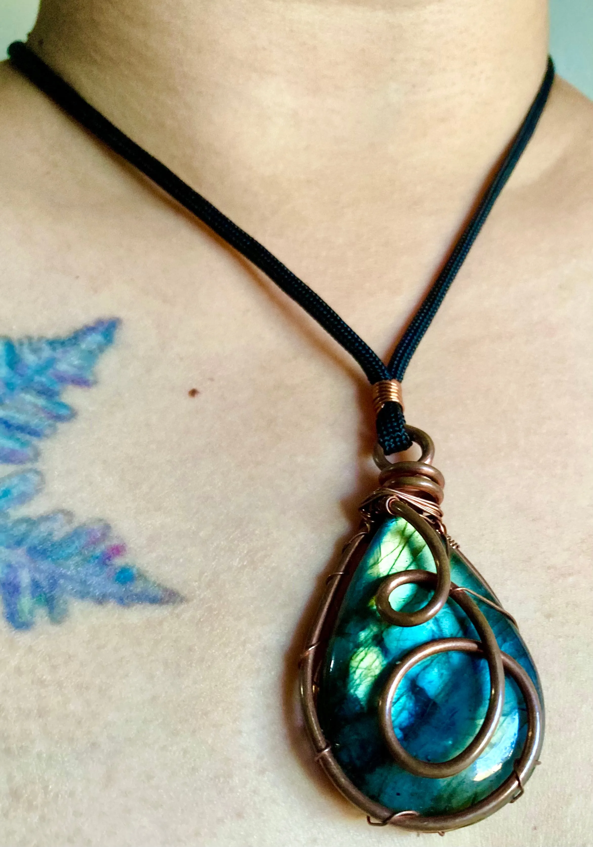 Labradorite Drop Pendant