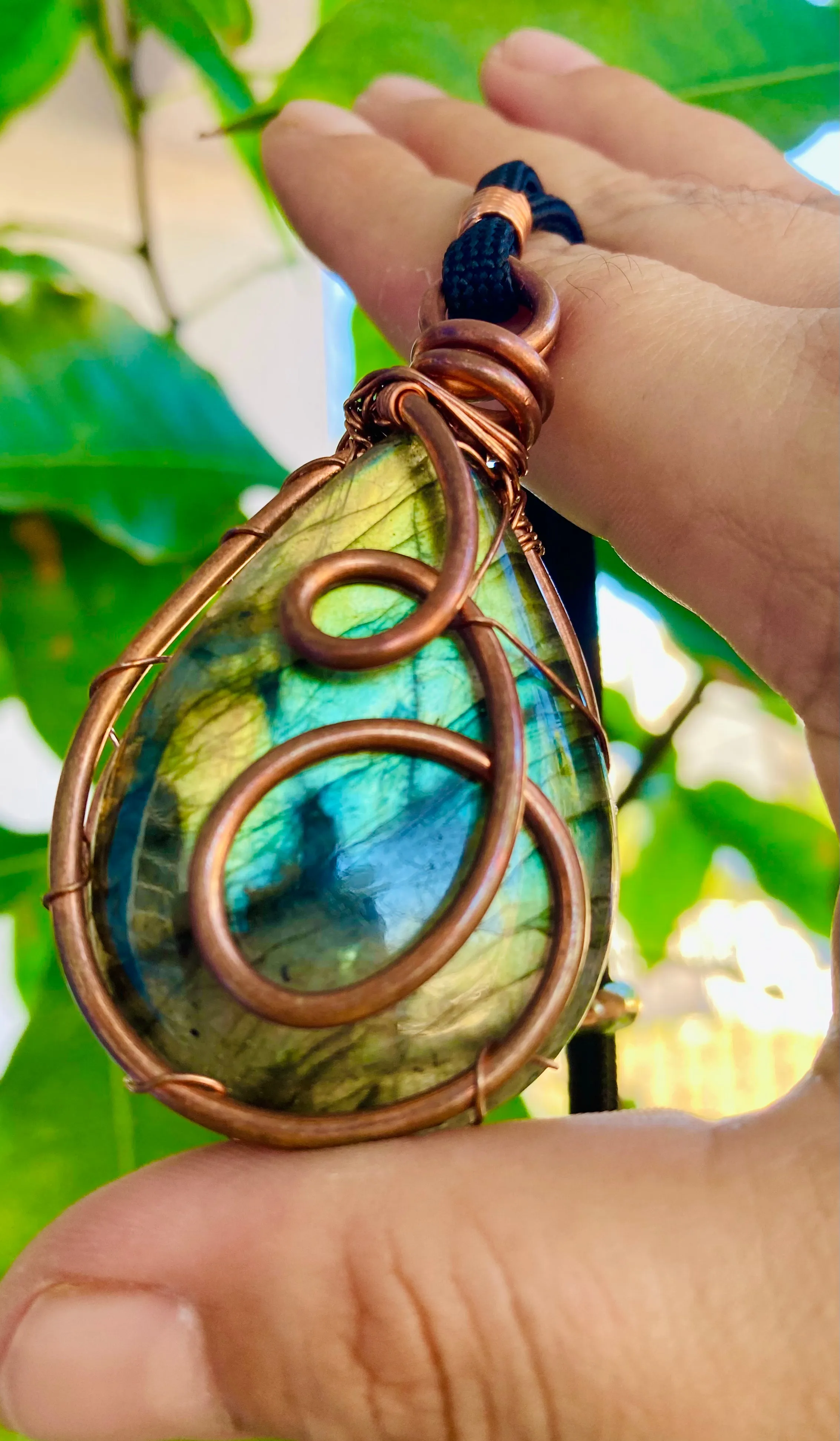 Labradorite Drop Pendant