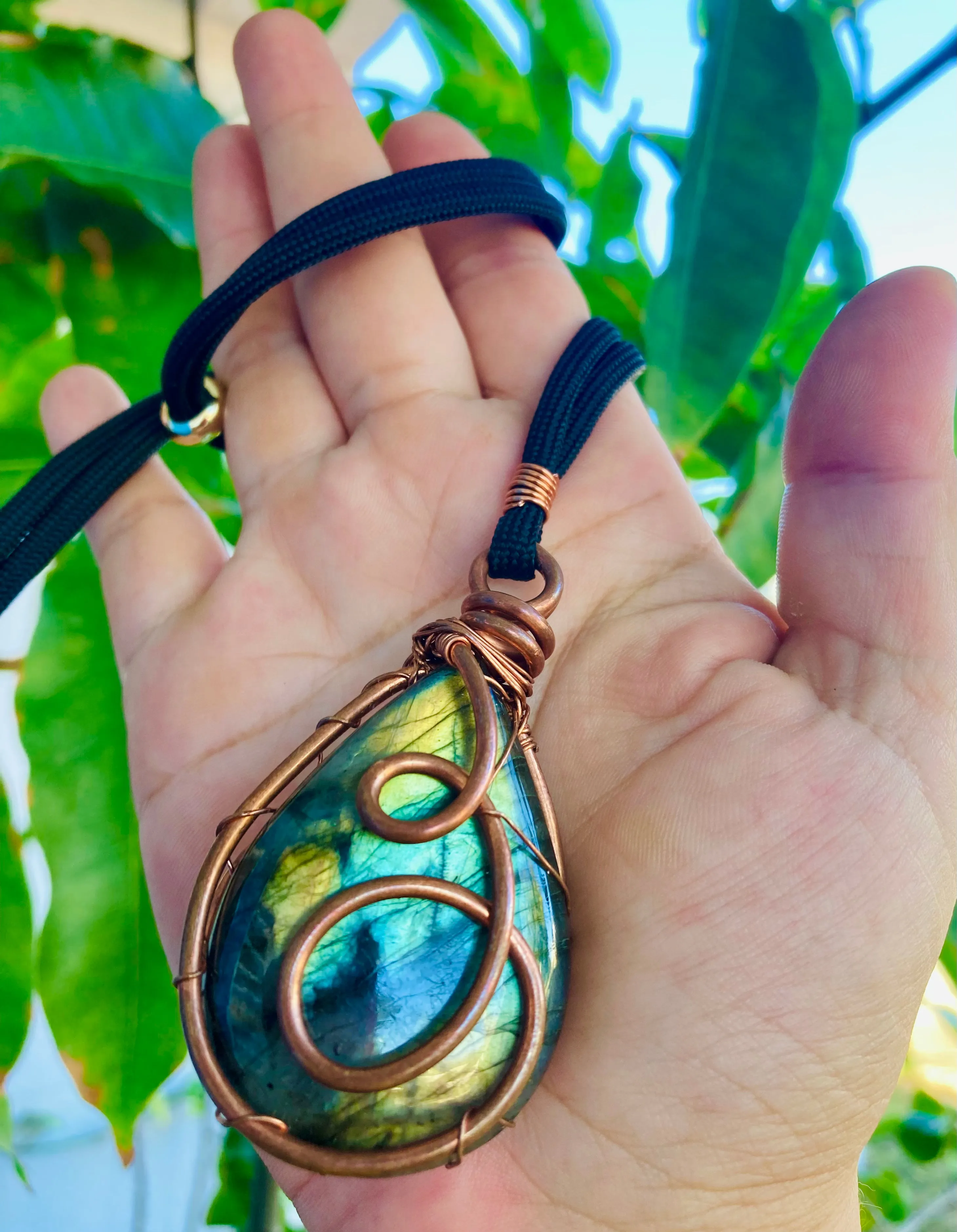 Labradorite Drop Pendant