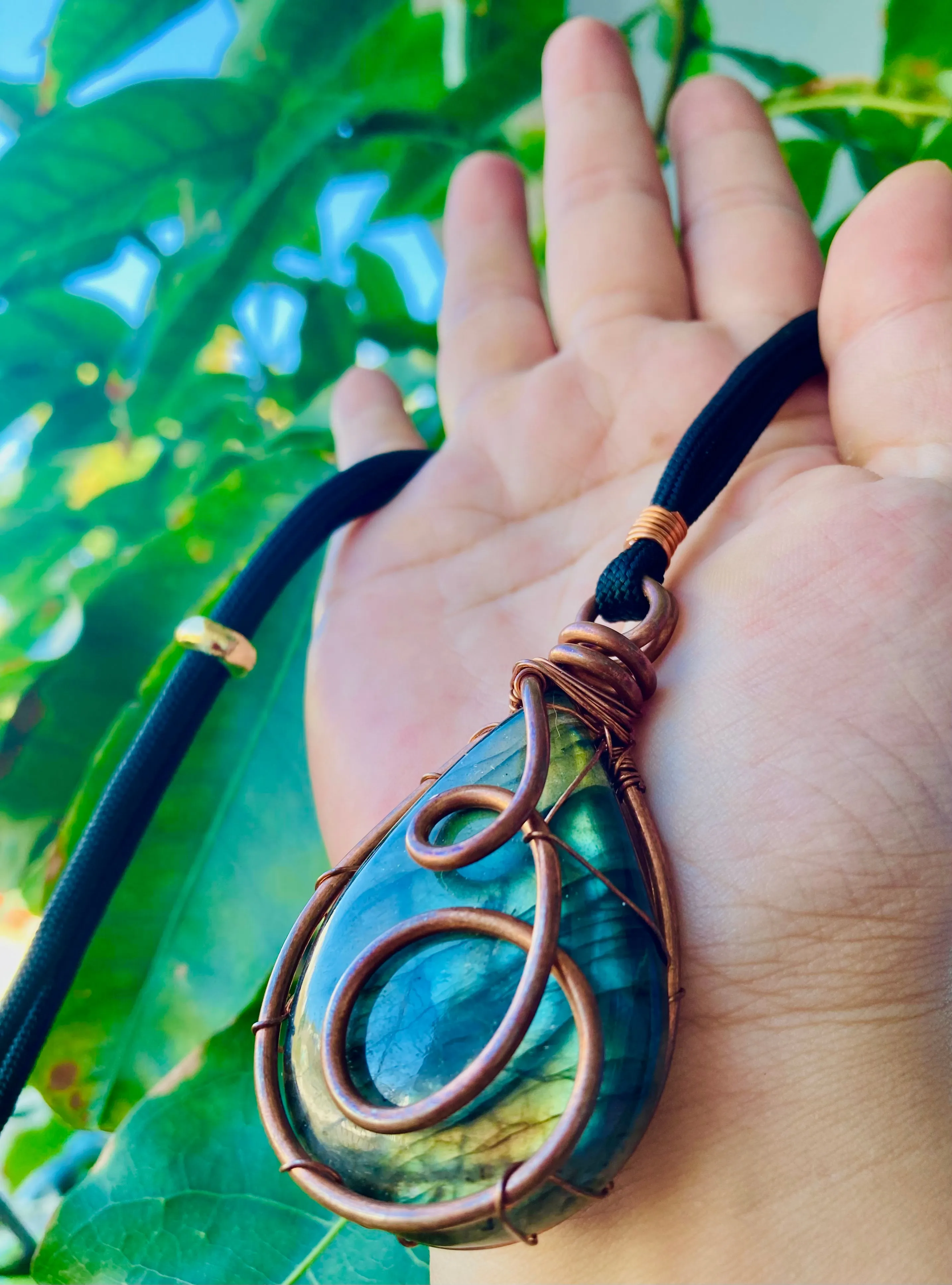 Labradorite Drop Pendant