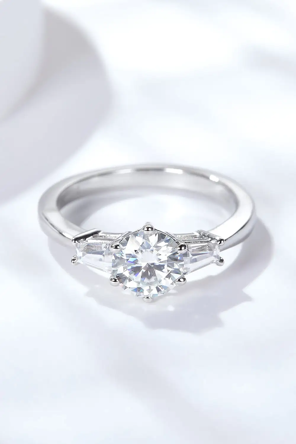 Loyal Love 1 Carat Moissanite Platinum-Plated Ring