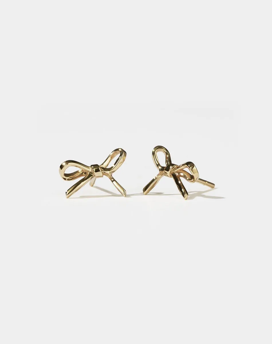 Meadowlark - Bow Earrings Small Gold Plated