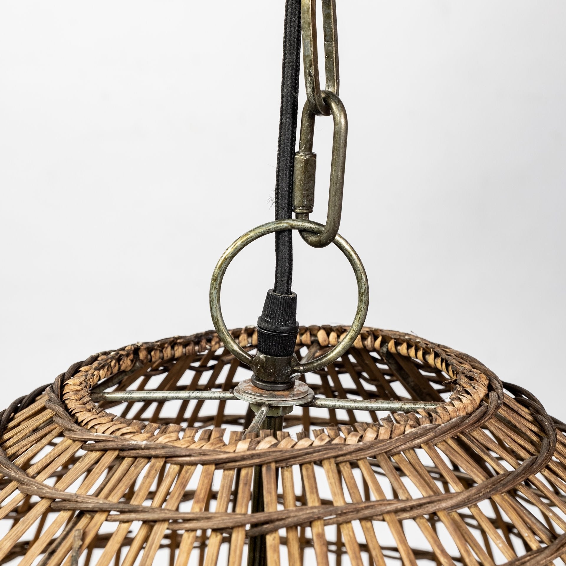 Metallic Woven Hanging Pendant Light