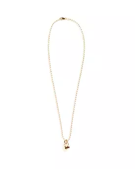 Mini Amorina Pendant in 14K Plated Brass