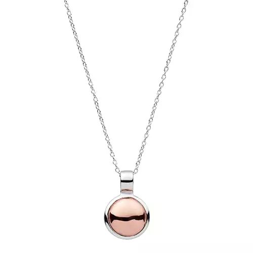 NAJO Rosy Glow Necklace Sterling Silver and Rose gold