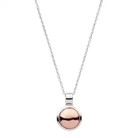 NAJO Rosy Glow Necklace Sterling Silver and Rose gold