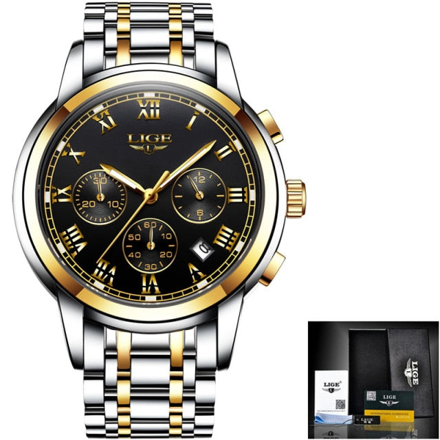 New Watches Men Luxury Brand Chronograph Male Sport Watches Waterproof