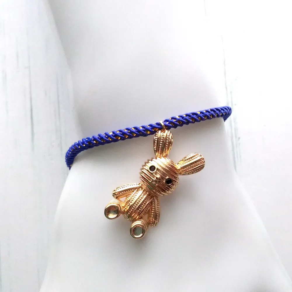 Olivia 2 'Bunnigurumi' Metallic Cord Slider Bracelet