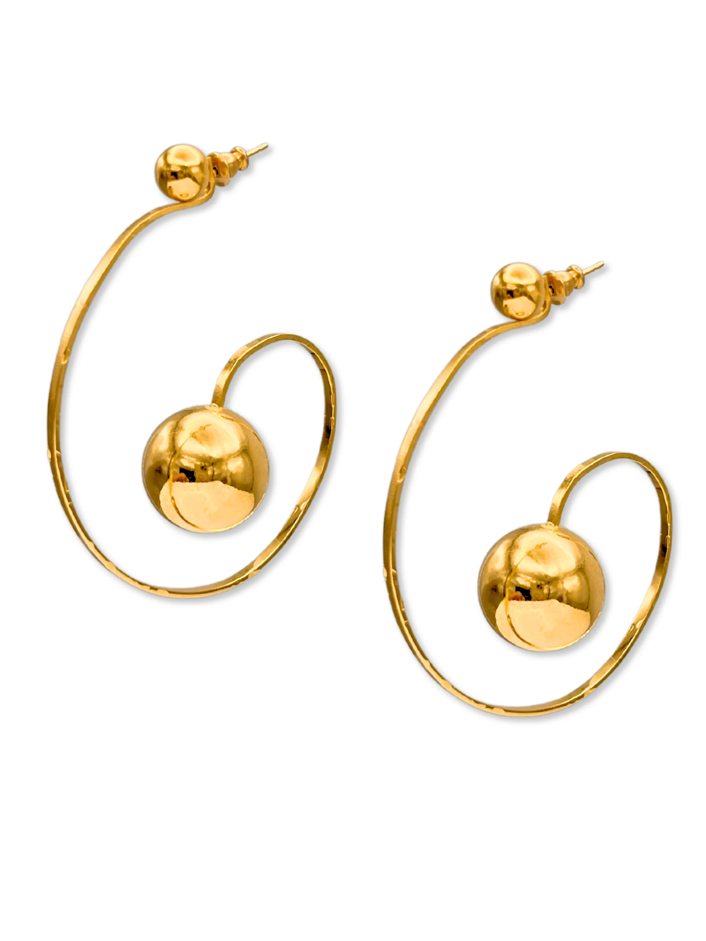 Orbita Swirl Hoop Earrings