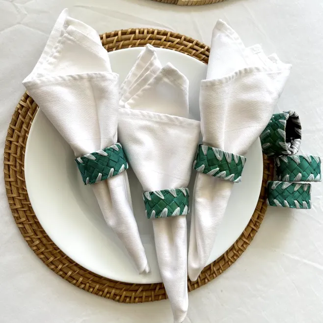 Pandan Napkin Rings (Set of 6)