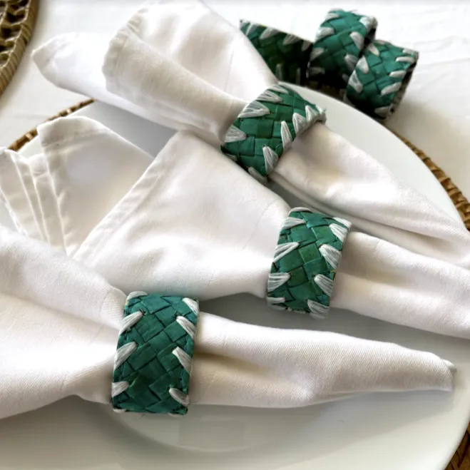 Pandan Napkin Rings (Set of 6)