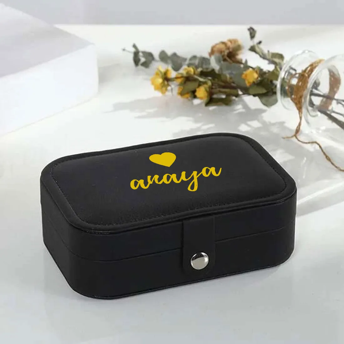 Personalized Jewellery Box for Gifting jewelry Case for Earrings Rings Pendant - Heart