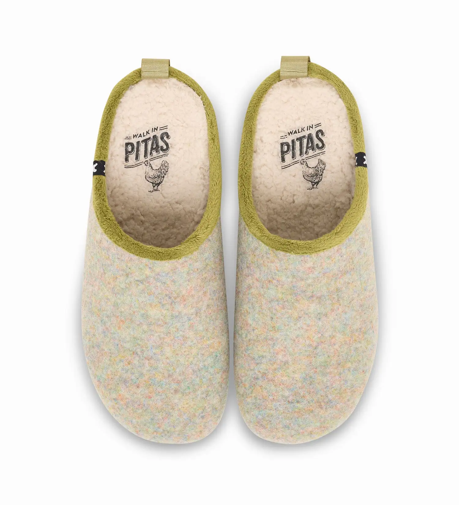 Pitas eco felt mule slippers