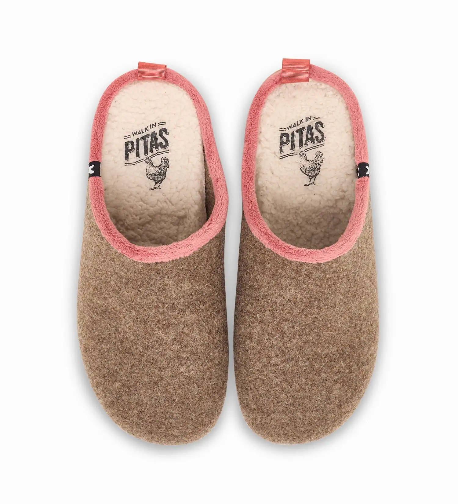 Pitas eco felt mule slippers