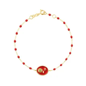 Poppy Rose Bracelet, Yellow Gold, 6.7