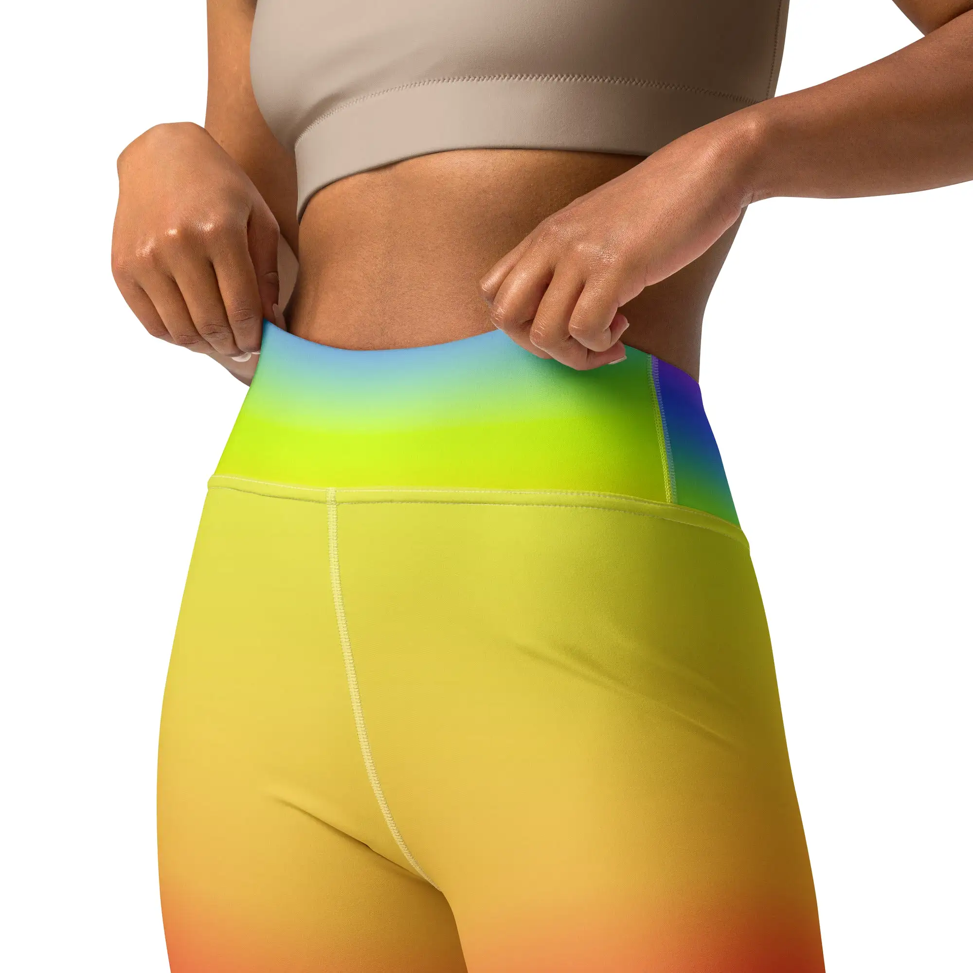 Rainbow Gradient Yoga Leggings