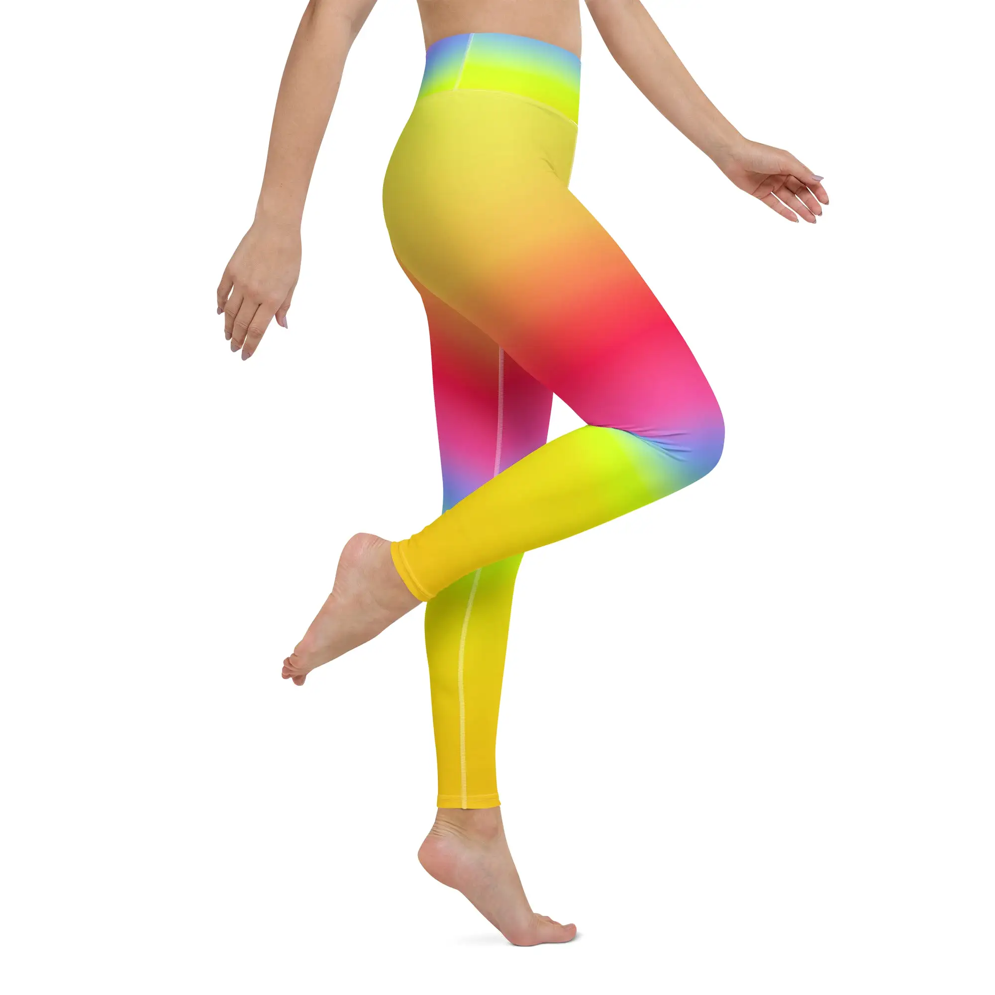 Rainbow Gradient Yoga Leggings