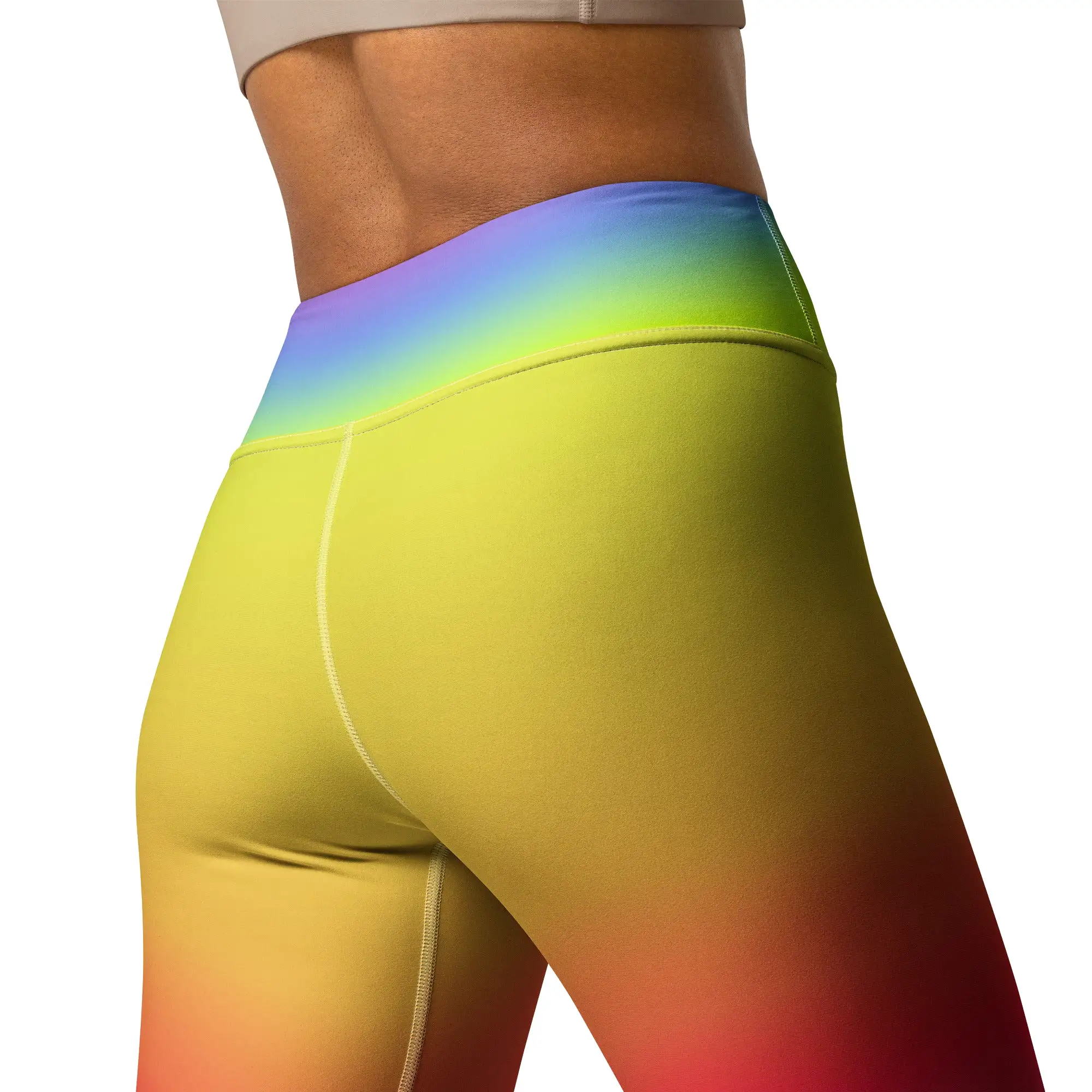 Rainbow Gradient Yoga Leggings