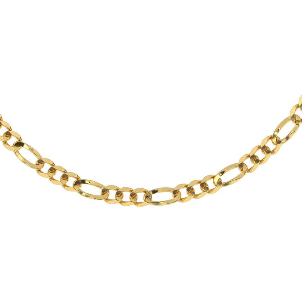 Solid Gold Figaro Bracelet