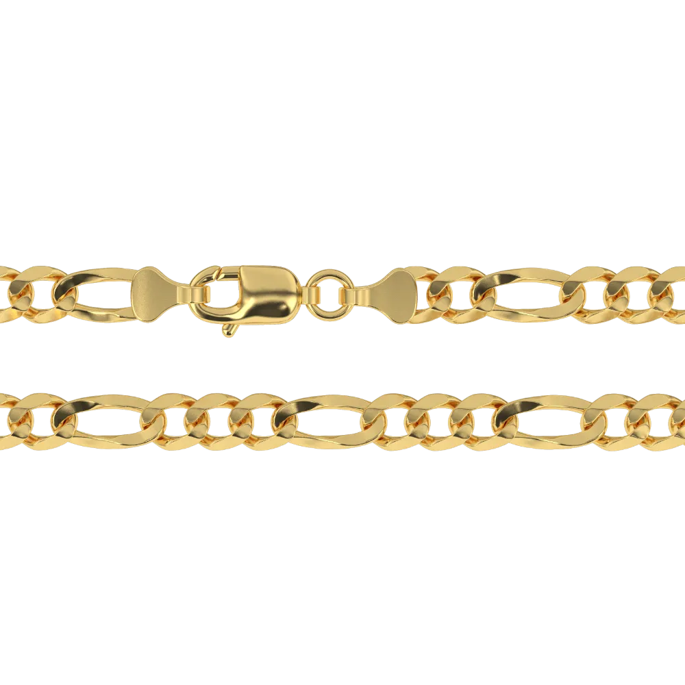 Solid Gold Figaro Bracelet