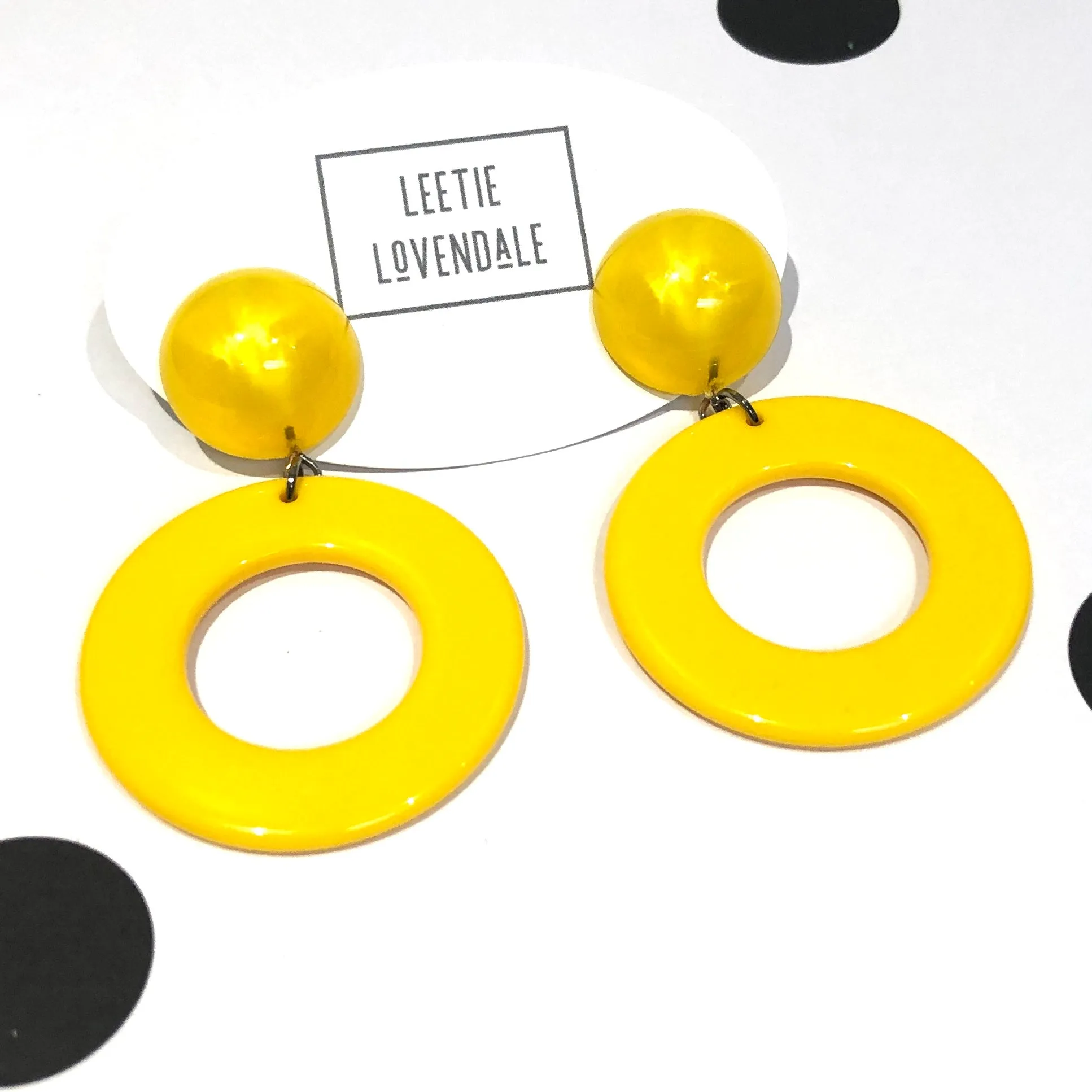 Sunshine Candy Donut Drop Earrings