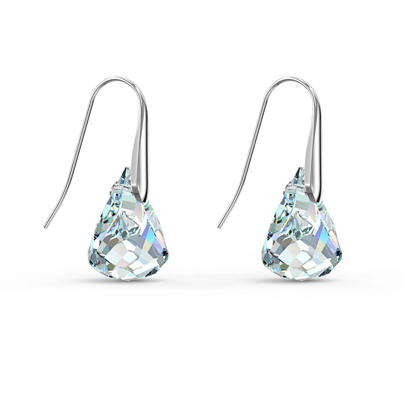 Swarovski SPIRIT PIERCED EARRINGS, White, Rhodium - 5516533