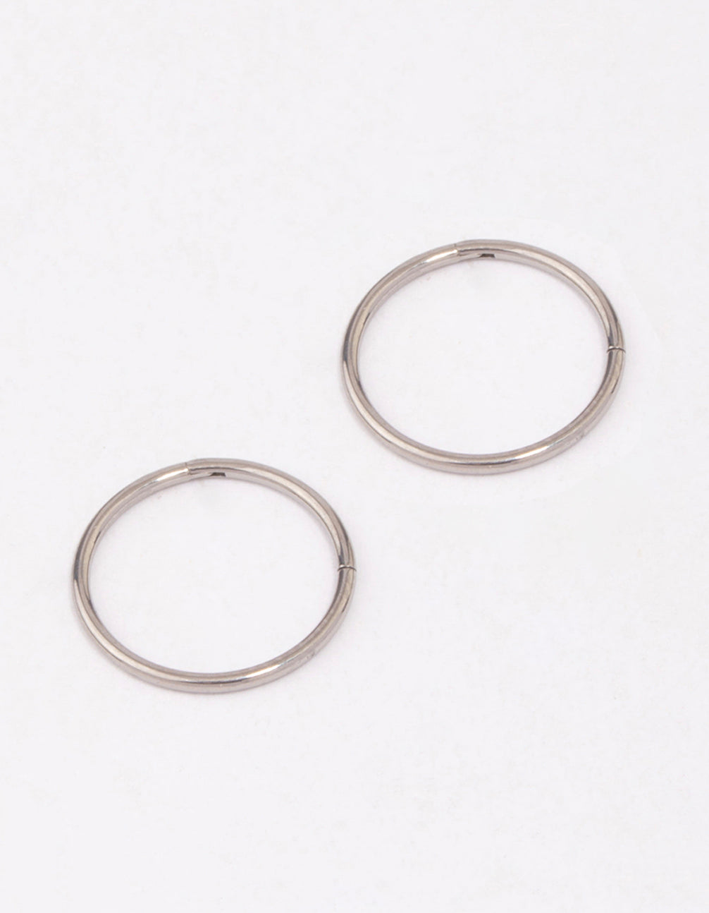 Titanium Fine Sleeper Earrings 10mm