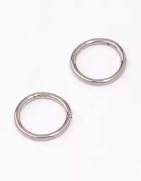 Titanium Fine Sleeper Earrings 6mm