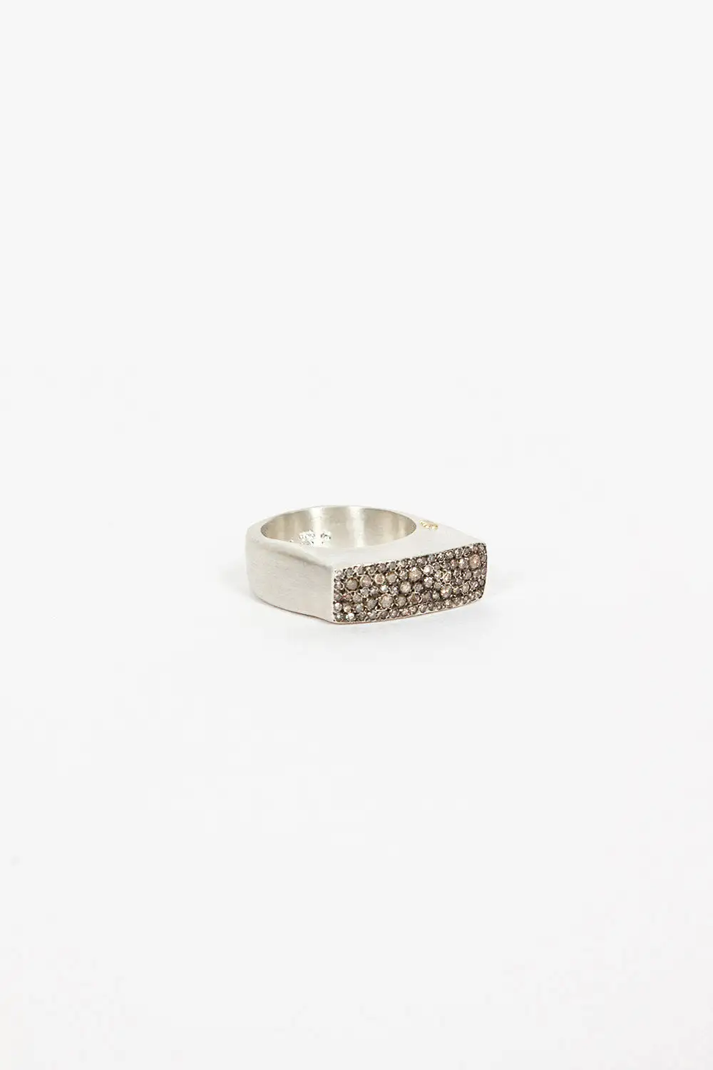 Tumi Ring Sterling Silver/Cognac Diamond