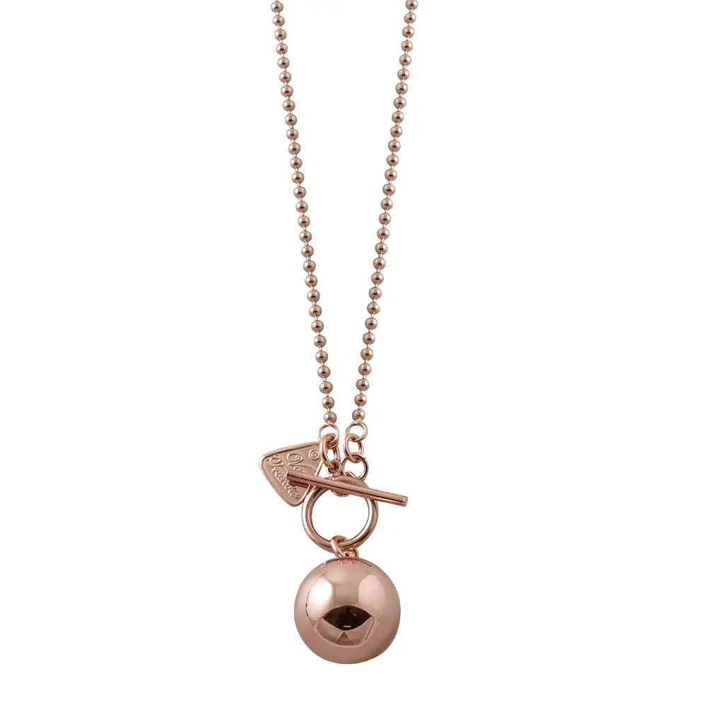 Von Treskow Rose gold Ball Chain Chime Ball Necklace