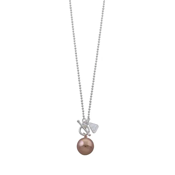 Von Treskow Two Tone Chime Ball Necklace