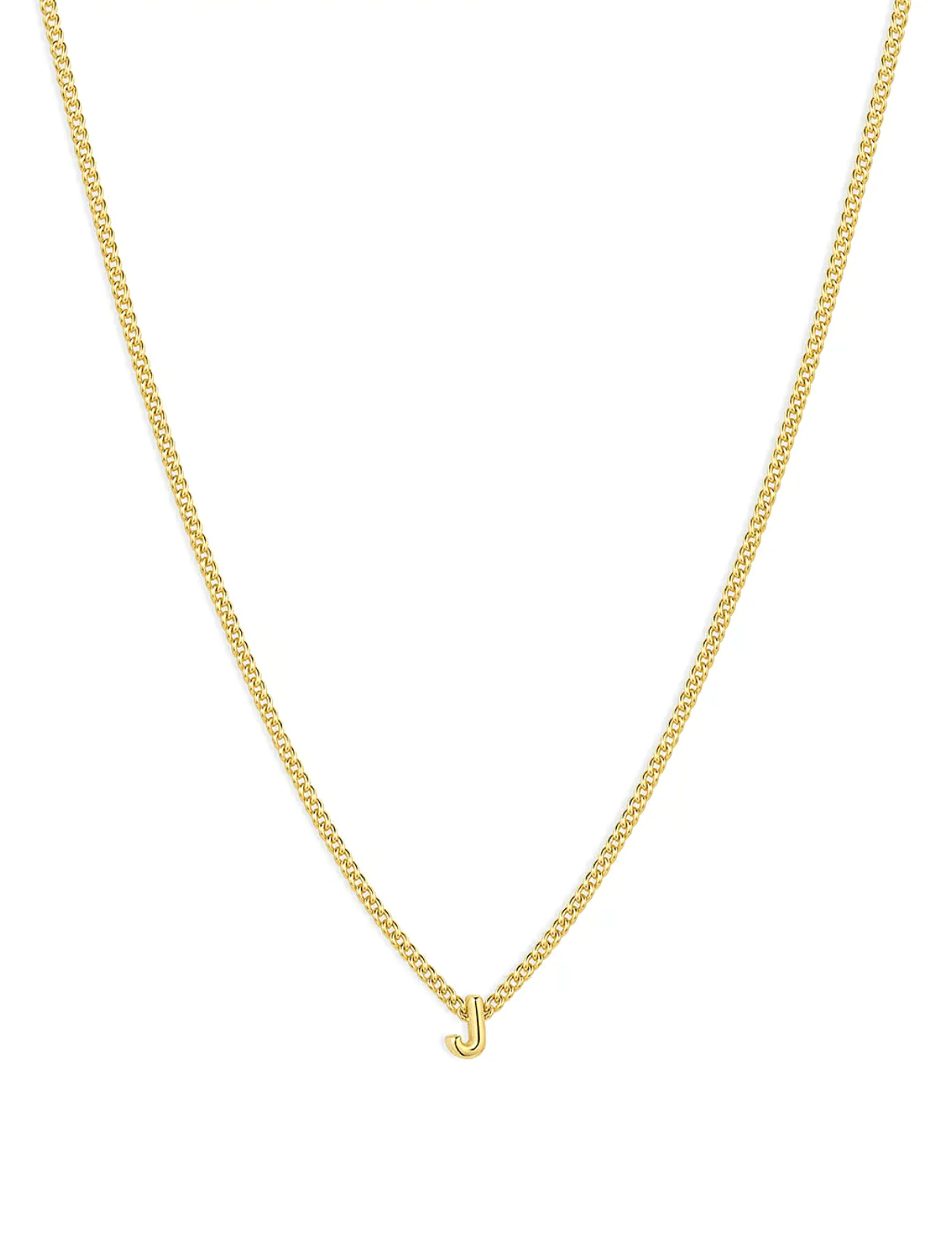 Wilder Mini Alphabet Necklace, Gold Plated