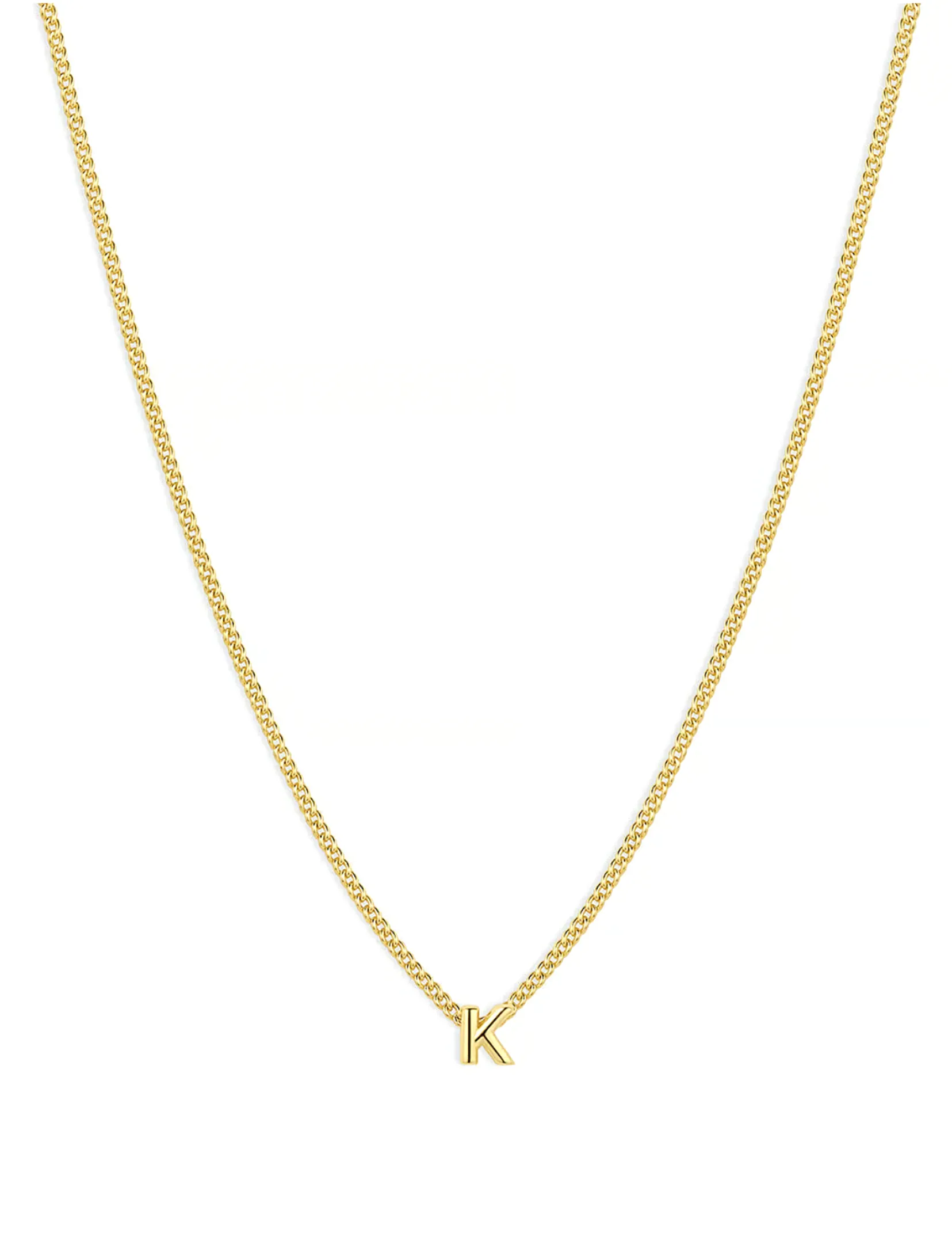 Wilder Mini Alphabet Necklace, Gold Plated