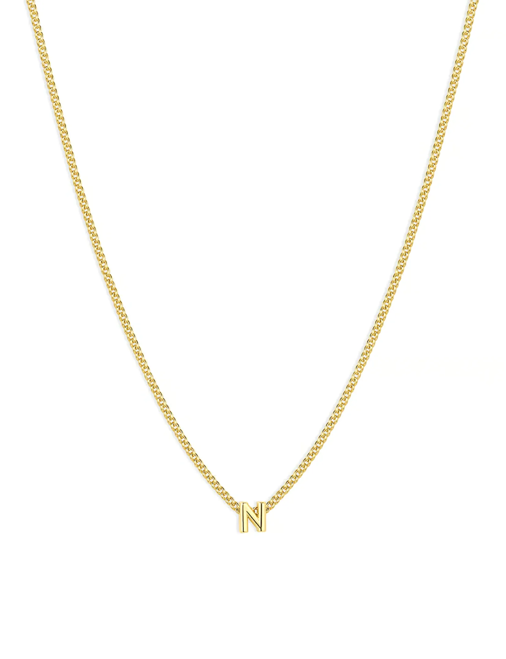 Wilder Mini Alphabet Necklace, Gold Plated