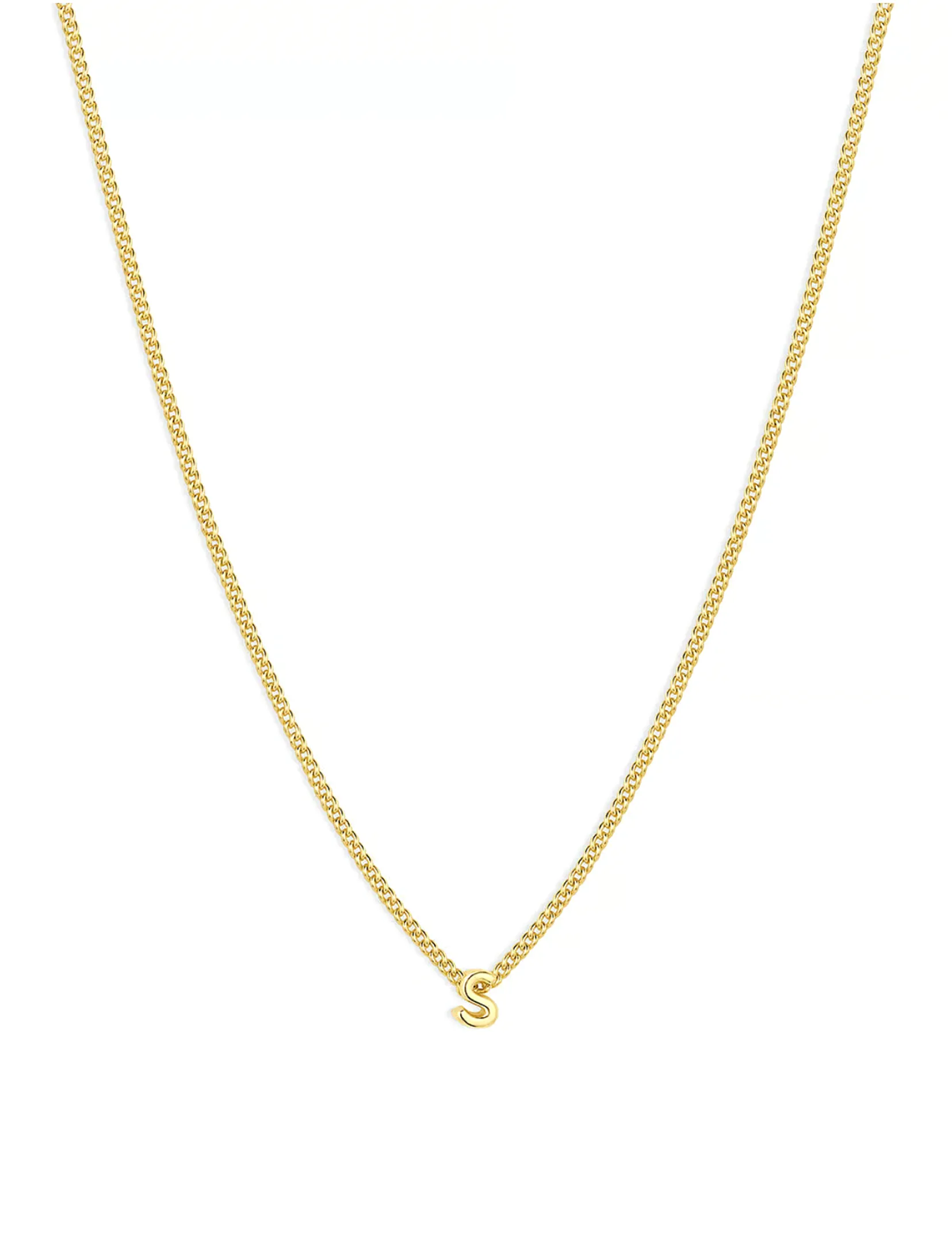 Wilder Mini Alphabet Necklace, Gold Plated