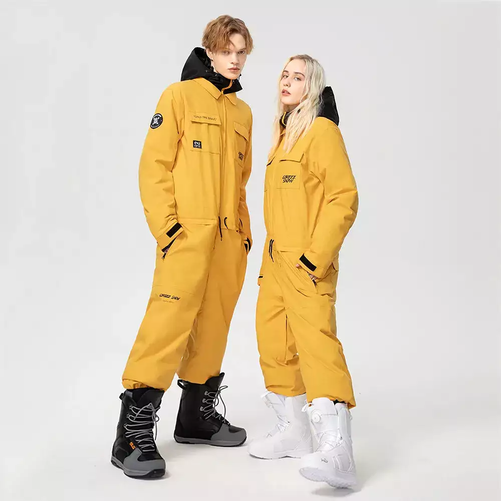 Winter Ski Suit Men Women Waterproof Warm Ski Overalls Outdoor Sports Snowboard One Piece Ski Jumpsuit Skiing Clothing