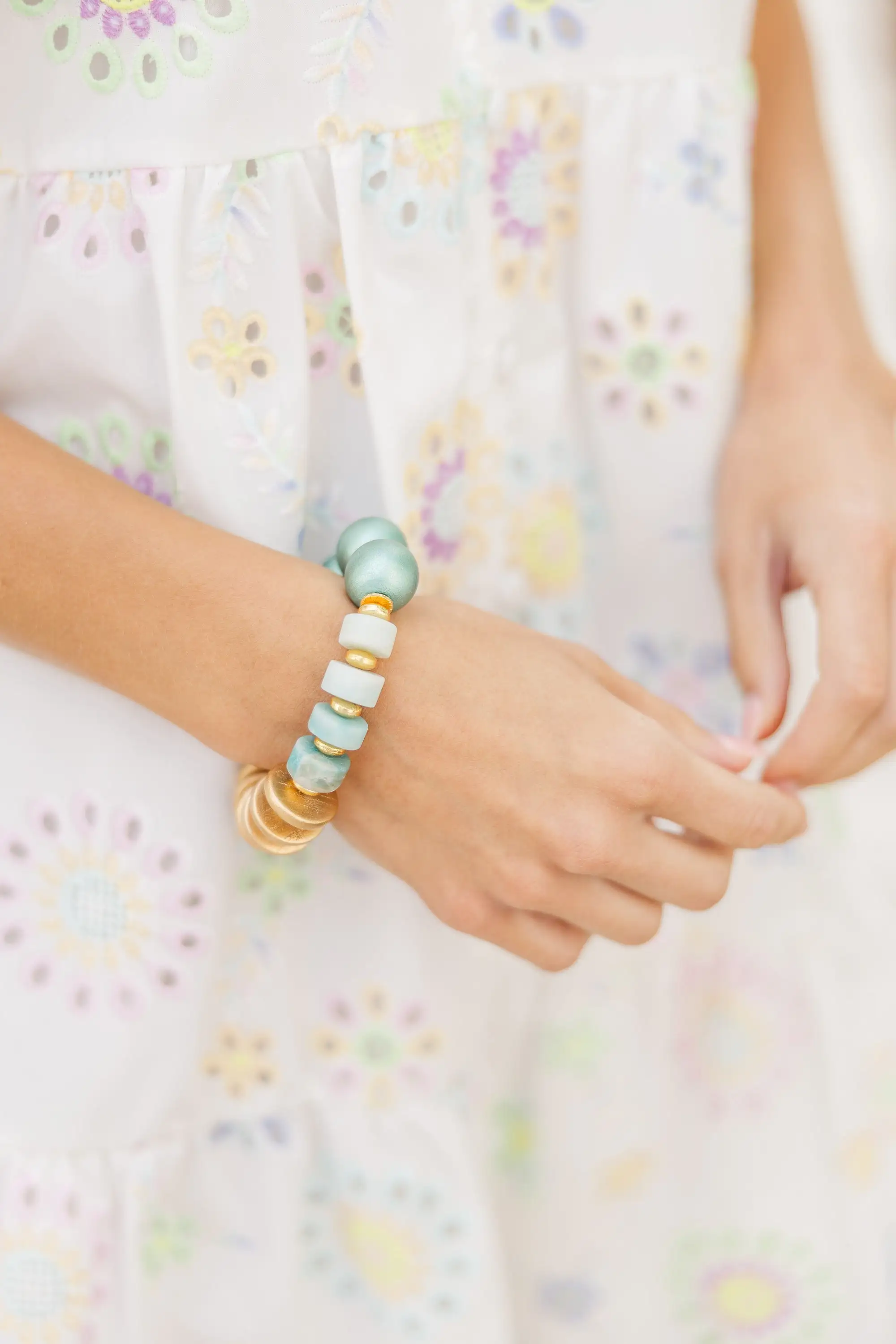 Work It Mint Beaded Bracelet